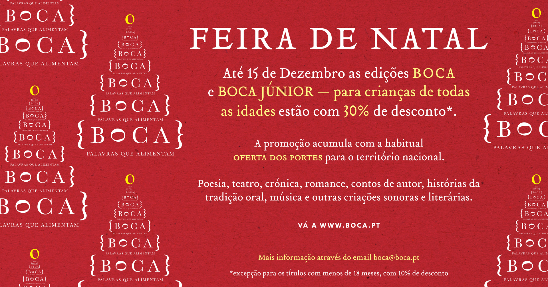 Feira de Natal da BOCA