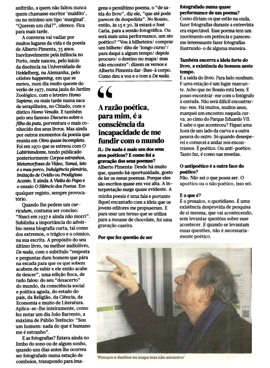 De nada no Jornal de Letras [2]