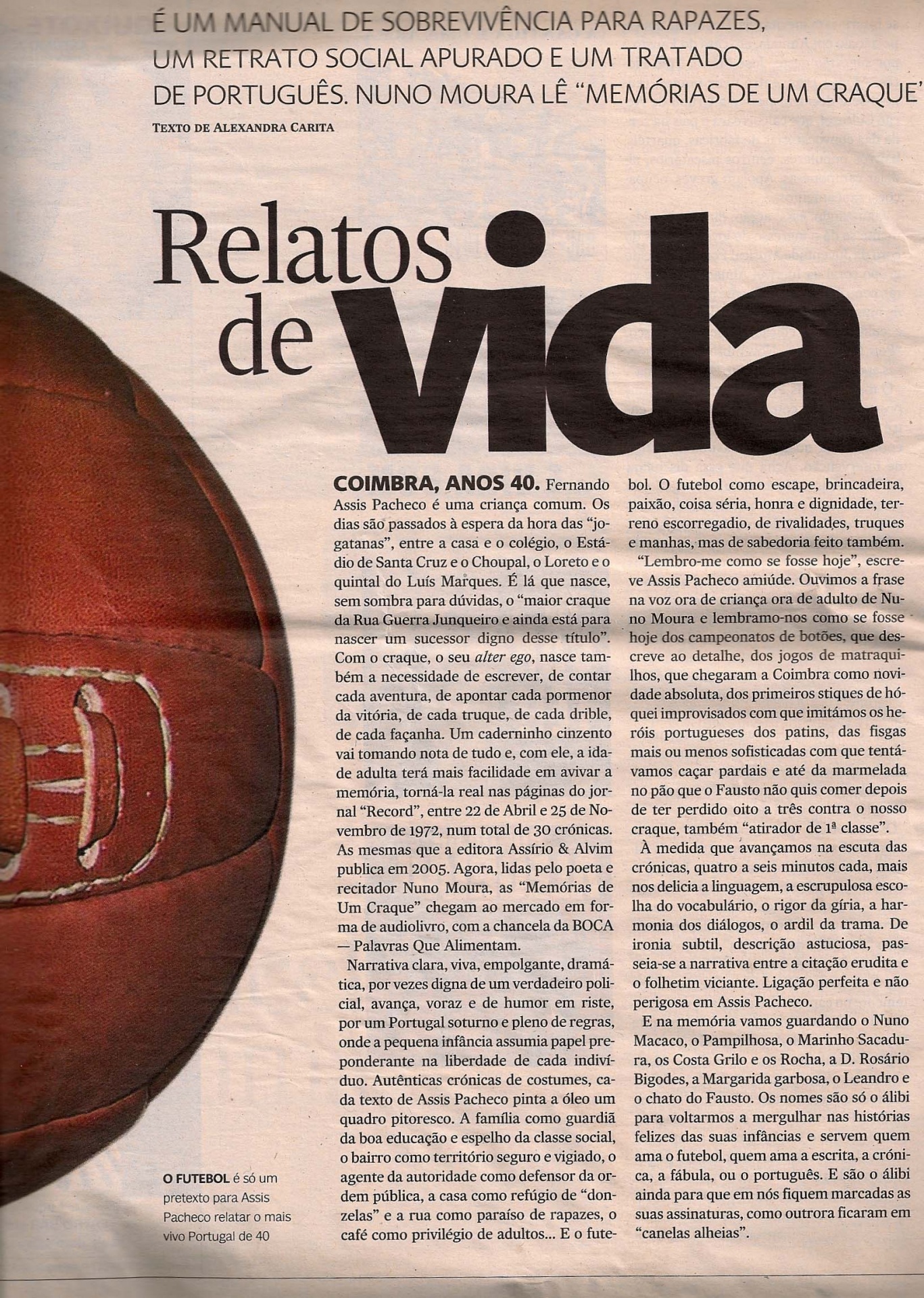 Memórias de um Craque na imprensa