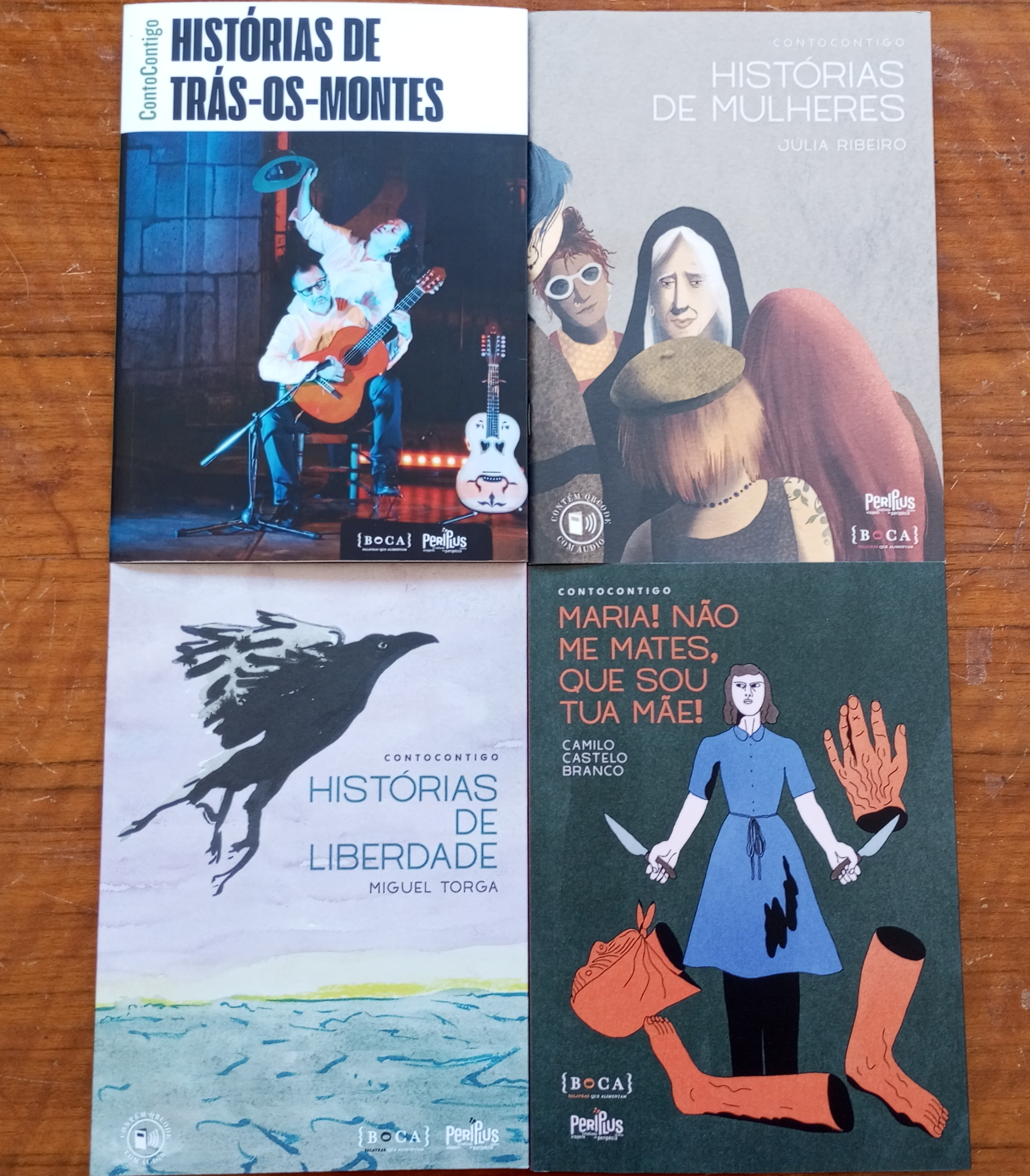 Coleção "ContoContigo", autores de Trás-os-Montes em livro & áudio