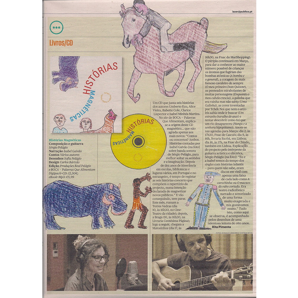Histórias magnéticas na imprensa