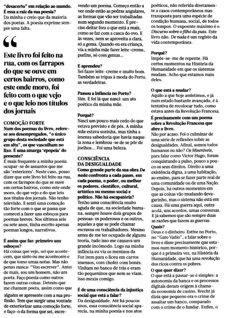 De nada no Jornal de Letras [3]