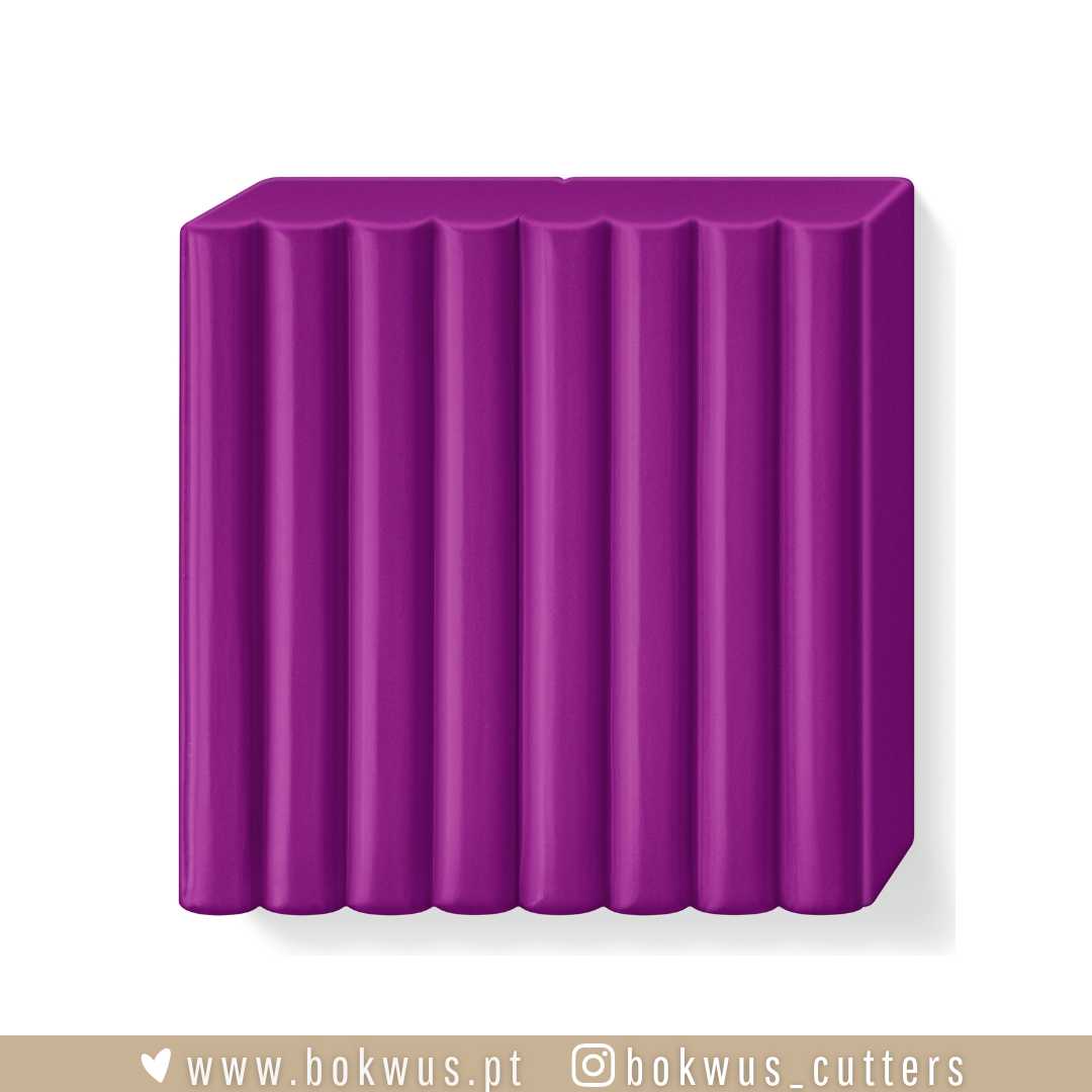 FIMO PROFISSIONAL | VIOLET / VIOLETA (REF.61) - 57g Bloco de modelagem roxo com superfície ondulada