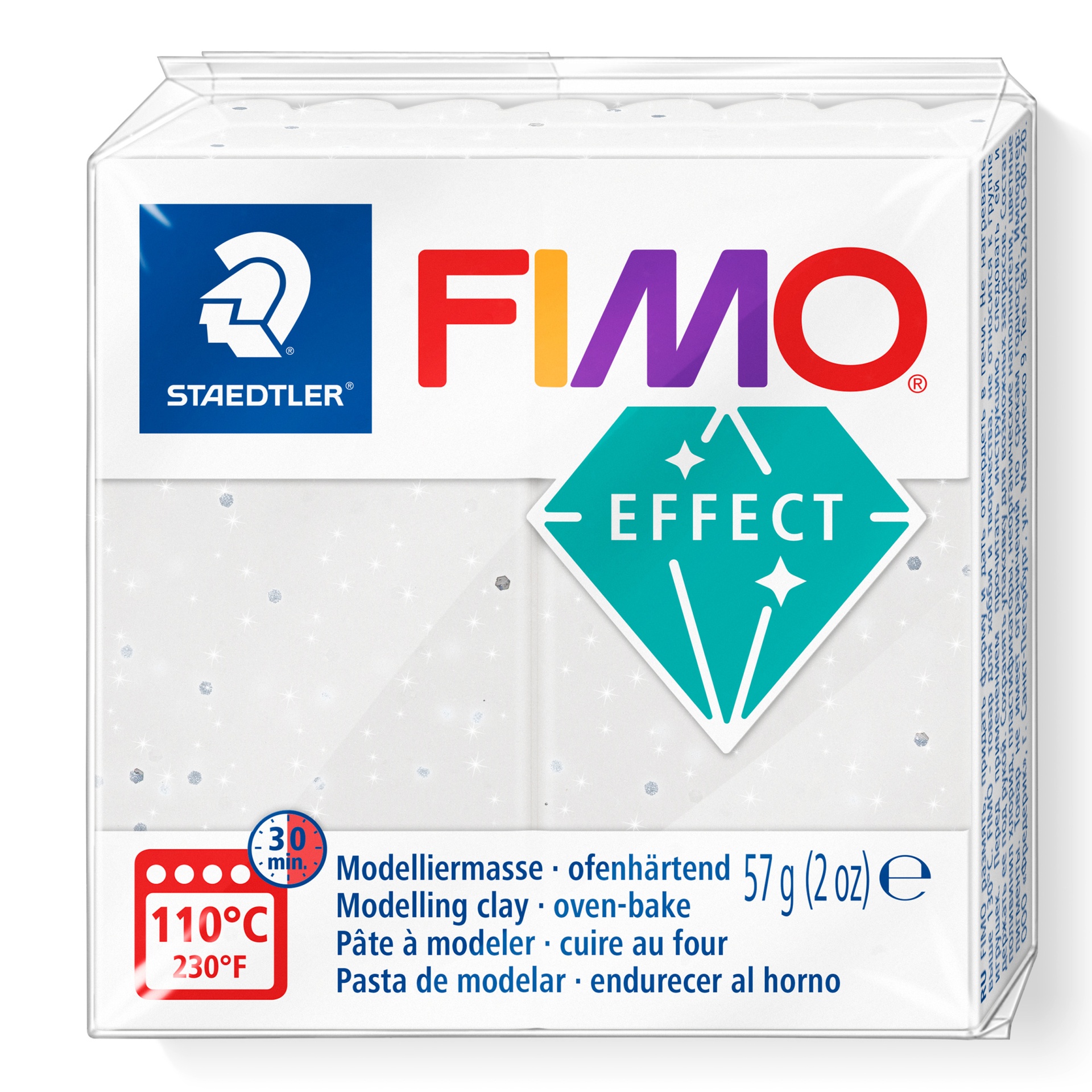 Pacote de massa de modelar branco FIMO Effect Staedtler
