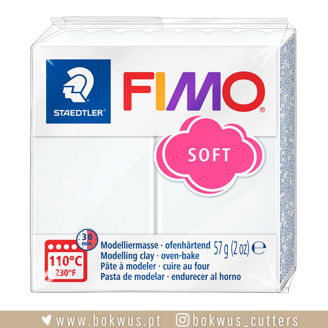 FIMO Soft – Branco (Ref. 0) Embalagem de massa de modelar Fimo Soft branca Staedtler