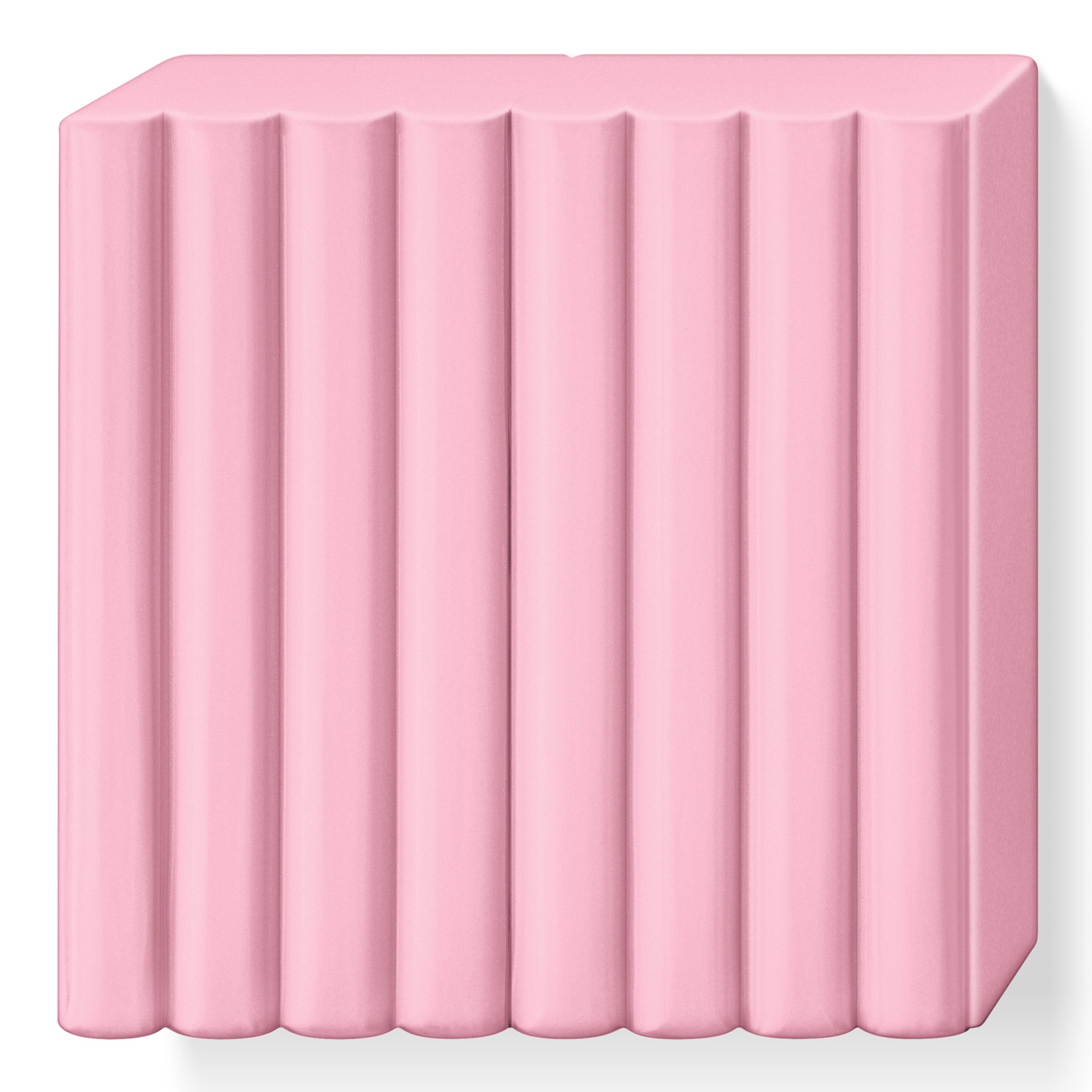 Cubos de modelar rosa com textura de colunas verticais