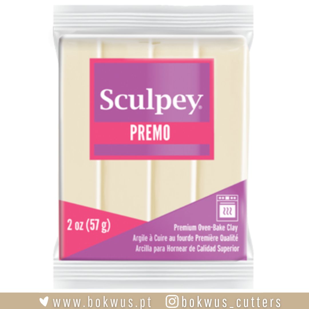 SCULPEY PREMO - YELLOW BUTTER (Ref.5028) EDIÇÃO LIMITADA Bloco de argila de modelagem Sculpey PREMO beige na embalagem plástica