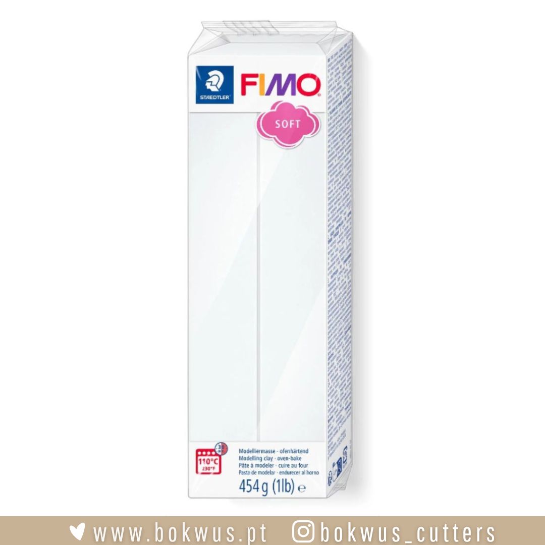 FIMO Soft – Branco (Ref. 0) Embalagem de argila para modelar FIMO SOFT branca