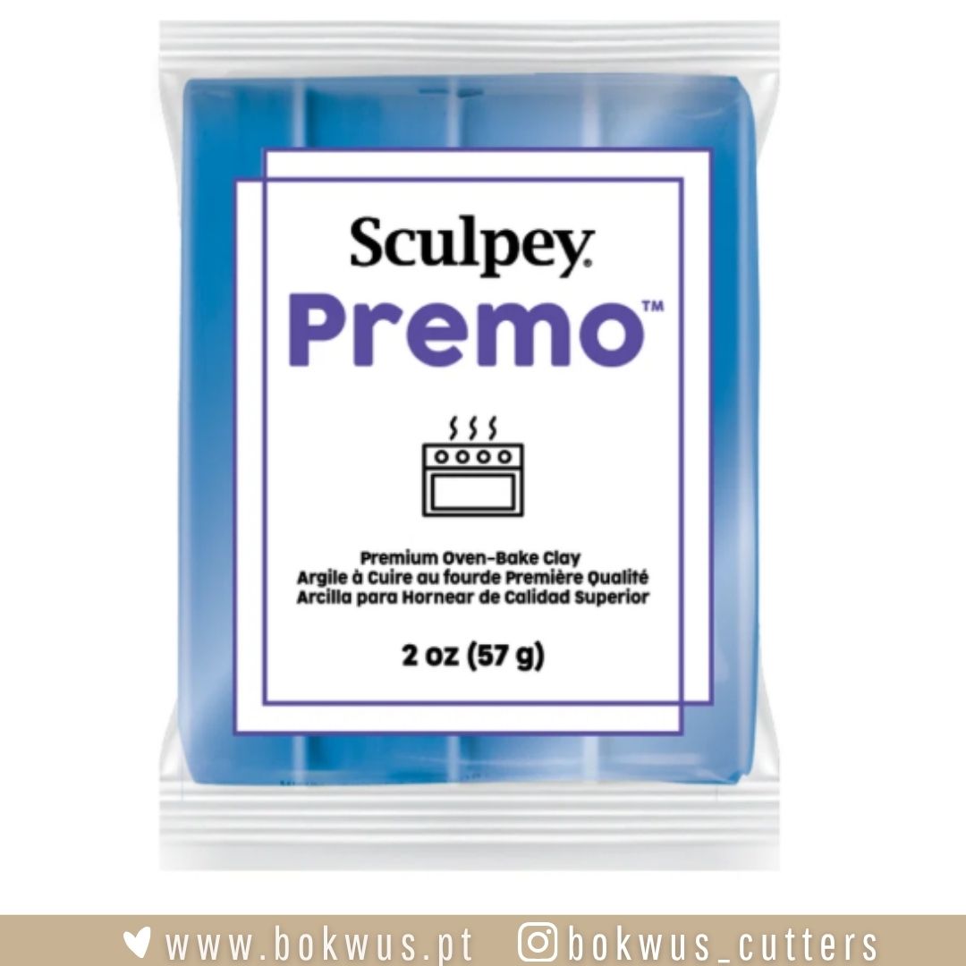 SCULPEY PREMO - Voltage Blue Metallic (Ref.5089) Massa de modelar Sculpey Premo azul em embalagem