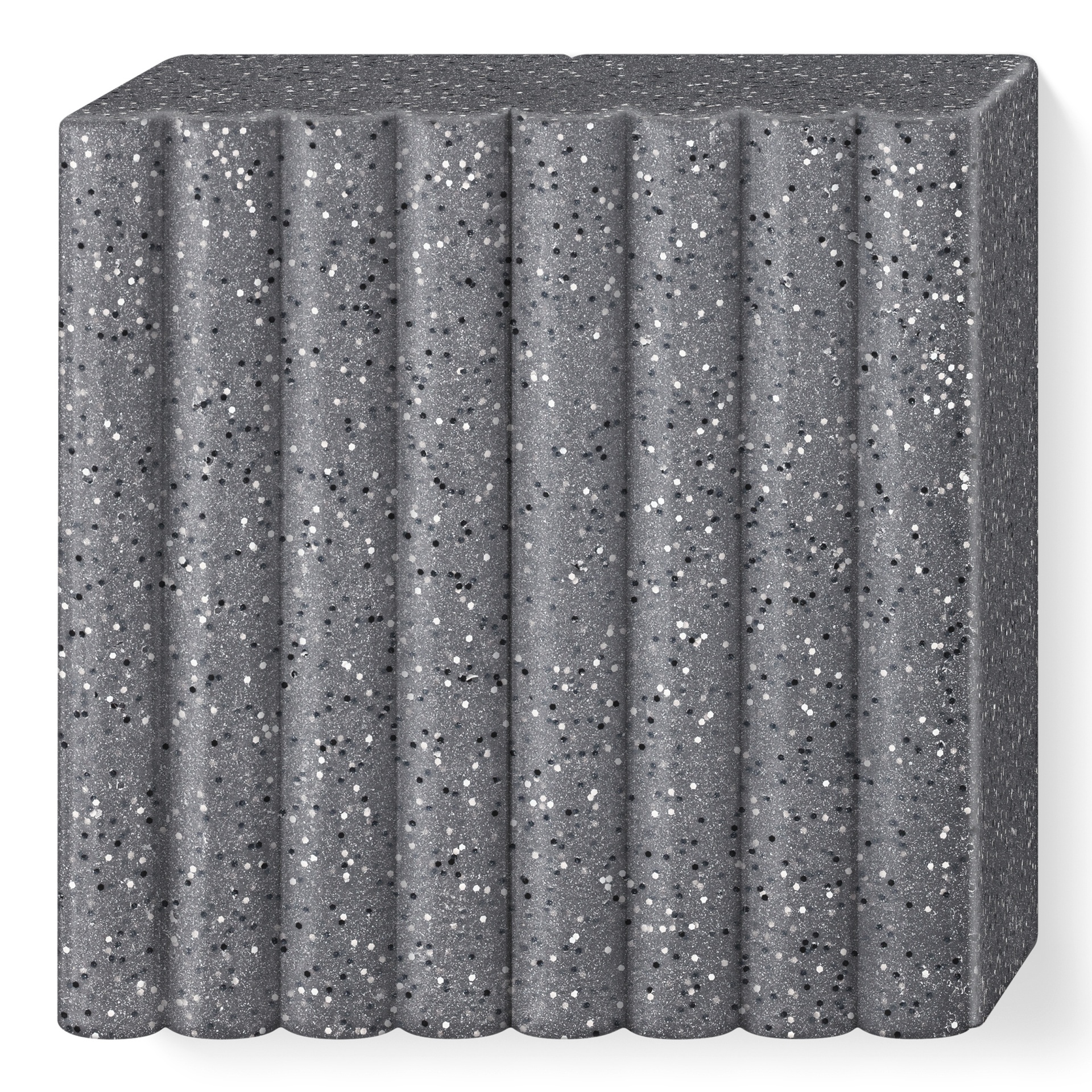 Bloco de espuma cinzento com padrão ondulado