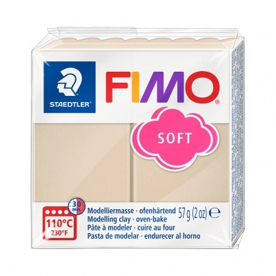 Embalagem de massa de modelar FIMO Soft Staedtler bege