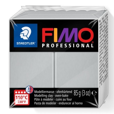 Pacote de massa para modelar FIMO Professional cinza claro