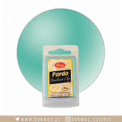 Barra de pasta de modelar translúcida azul claro da marca Viva
