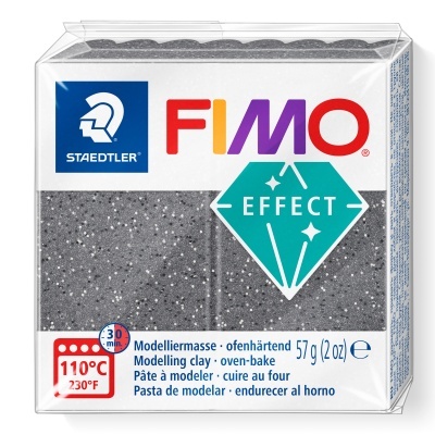 Embalagem de massa de modelar FIMO Effect cinza brilhante da STAEDTLER