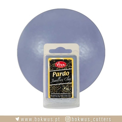 Barra de argila para joalharia azul claro da marca Viva Pardo em embalagem