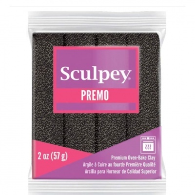 Pacote de argila de modelar Sculpey Premo preto 57g