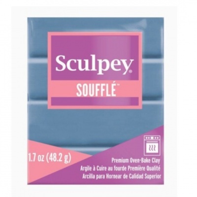 Pacote de argila para cozedura ao forno Sculpey Soufflé azul