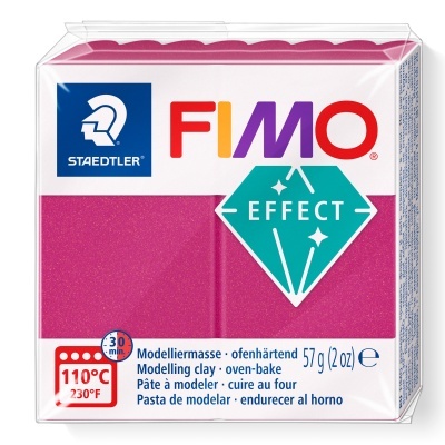 Bloco de massinha para modelar FIMO rosa metálico effect 57 g