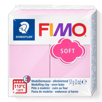 Pacote de massa de modelar FIMO SOFT rosa da Staedtler