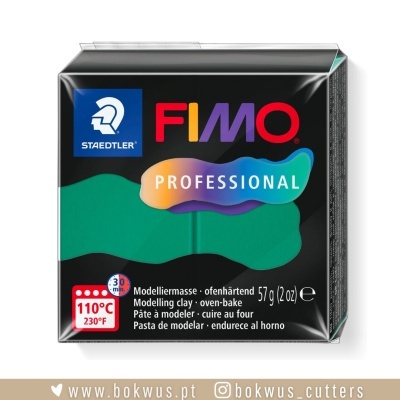 Massa de modelar FIMO Professional da Staedtler em embalagem preta com cores, 57g, cozedura no forno 110°C