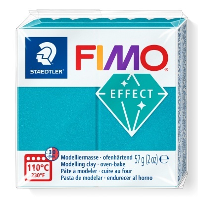 Pacote de massa modelar Staedtler FIMO Effect turquesa