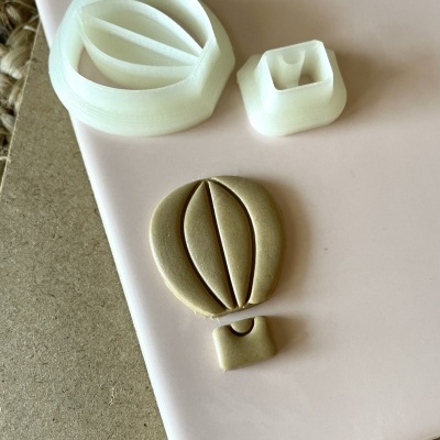 Cortadores de massa em forma de balão de ar quente com massa moldada