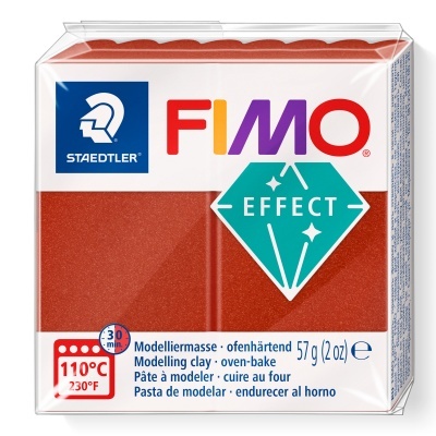 Pacote de massa para modelar vermelha FIMO Effect Staedtler