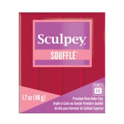 Embalagem vermelha de argila para cozedura Sculpey Soufflé de 48 g