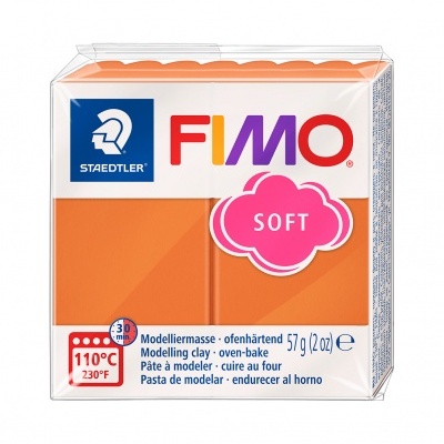 Pacote de massa modelar FIMO Soft laranja