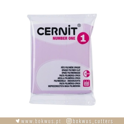Pacote de argila polimérica opaca Cernit Number One lilás 100g