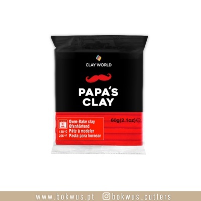 Pacote preto e vermelho de massa para modelar Papa's Clay da CLAY WORLD