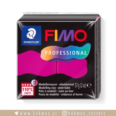 Massa de modelar FIMO Professional preta Staedtler 57g embalagem