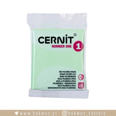 Pacote de pasta polimérica opaca CERNIT verde clara