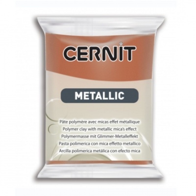 Pacote de massa polímera castanha metálica Cernit