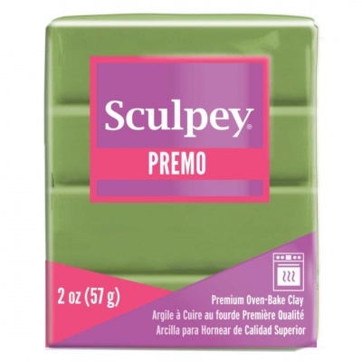 Barra de argila Sculpey PREMO verde para cozedura em forno