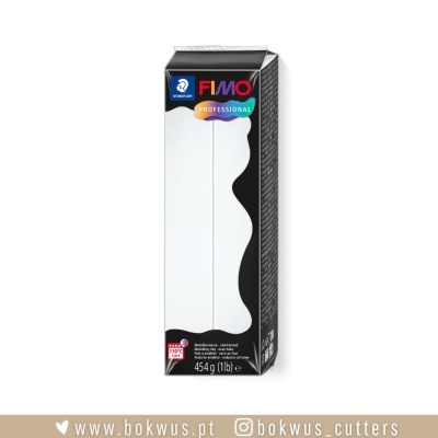 Embalagem de massa de modelar FIMO Professional preta e branca