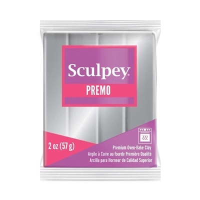 Embalagem de massa de modelar Sculpey PREMO prata 57g