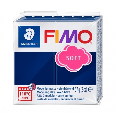 Pacote azul e branco de massa de modelar FIMO SOFT da Staedtler