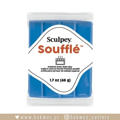 Barra de barro para cozedura no forno Sculpey Soufflé azul