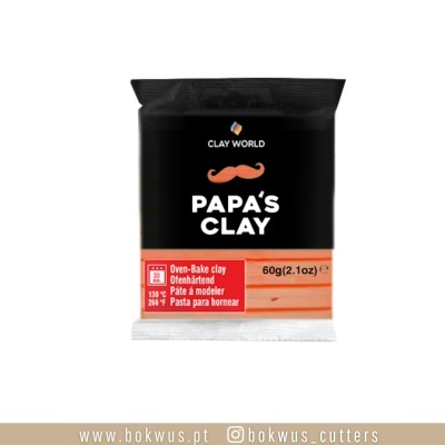 Pacote preto e laranja de massa de modelar PAPA'S CLAY