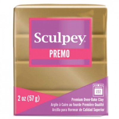 Embalagem de massa de modelar Sculpey PREMO dourada 2 oz (57 g)