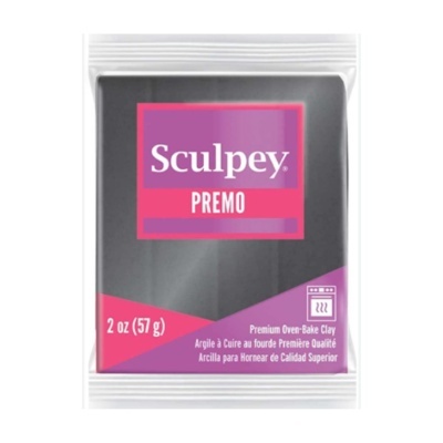 Pacote de argila para modelar Sculpey PREMO cinzenta 57 g