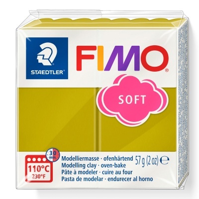 Pacote de massa de modelar FIMO SOFT cor verde-oliva