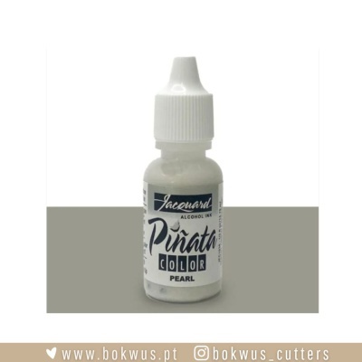 Frasco pequeno de tinta líquida com rótulo Jacquard Piñata Color Pearl