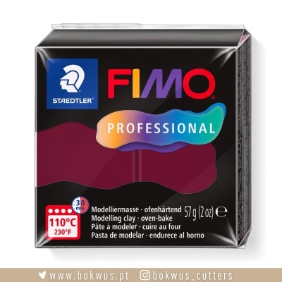 Pacote de massa modeladora FIMO Professional preta da Staedtler com 57g