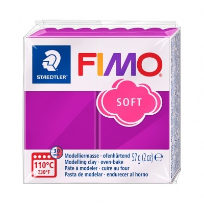 Pacote de massinha FIMO SOFT roxa da Staedtler