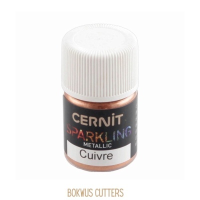 Frasco de tinta metálica cobre da marca Cernit