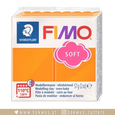 Embalagem de massa modeladora FIMO SOFT laranja