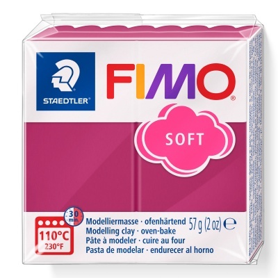 Bloco de massa de modelar FIMO Soft rosa da STAEDTLER