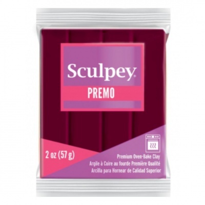 Pacote de argila para cozer Sculpey PREMO na cor vinho